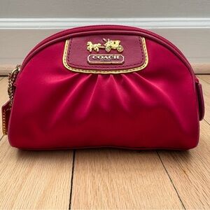 Coach Amanda Small Cosmetic Pouch in Satin Pink
